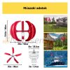 Vertical Axis Wind Turbine 100W 12V Wind Generator with 5 Blade Wind Wheel Power Indicator