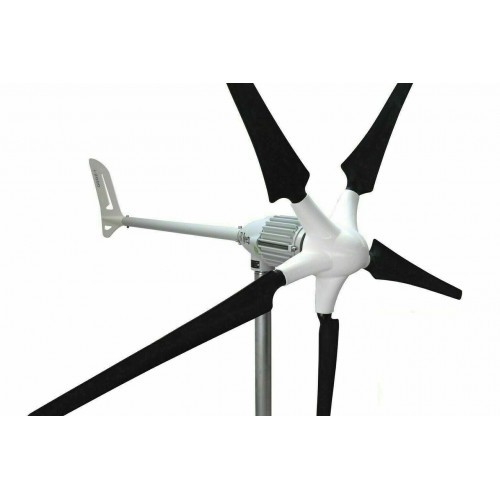 Wind generator 5-blade carbon wind turbine max. 1500W 24V Breeze i-1500 wind energy 220 cm rotor diameter