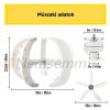 Vertical axis wind turbine 600W 12V wind generator 5 bladed wind wheel