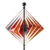 Wind wheel 3D effect colorful 60 cm diameter pinwheel ornament toy colorful garden decoration that can be inserted into the ground