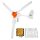 Wind generator 800W 12V, 3-bladed wind wheel with MPPT controller, adjustable wind direction and 2.5 m/s starting wind speed