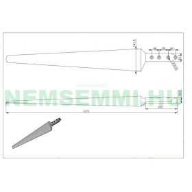 Szélkerék lapát készlet 3 db x 90 cm hosszú Ø 1,9 m szélgenerátor építhető belőle