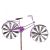 Szélkerék retro hatású lila bicikli szélforgó dísz játék földbe szúrható kerti dekoráció antik hatás