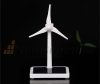 Mini windmill model with solar panel adjustable height between 15-18 cm