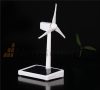 Mini windmill model with solar panel adjustable height between 15-18 cm