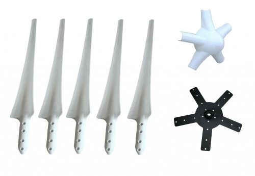 Szélkerék lapát készlet 5 db x 107 cm fehér BREEZE szélgenerátor szélturbina rotor 