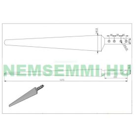   Szélkerék lapát készlet 5 db x 107 cm fehér BREEZE komplett szett szélgenerátor szélturbina rotor Ø 2,2 m szélgenerátor építhető belőle