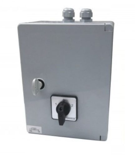 Emergency stop for windmills, which can also be used as a short-term braking device. Switches up to 40A max