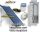 Solar collector system Cordivari 1000 liter buffer for additional heating: 5x20 vacuum tube collector + 1 heat exchanger buffer storage + high performance pump station + control + expansion tank