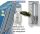 Solar collector system Cordivari 1000 liter with 1 heat exchanger buffer for additional heating: 10 solar collectors + pump station + control + expansion tank