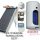 solar collector system for 2-3 people 10-tube vacuum tube solar collector, 100 liter Drazice heat exchanger storage tank, ECO pump station, control, expansion tank