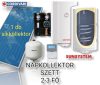 2-3 fő részére Cordivari síkkollektoros szett HMV készítés: 1 síkkollektor + 120 literes Sunsystem 