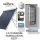 Solar collector system for 3-5 people: 20 vacuum tube solar collectors + 200-liter Cordivari stationary boiler with 2 heat exchangers + pump station + control + expansion tank
