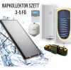 Solar collector system for 3-5 people: 2 flat collectors + 200 liter Sunsystem wall boiler with 1 heat exchanger + ECO pump station + control + expansion tank