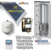 Solar collector system Cordivari 300 liter buffer for auxiliary heating: 30 pipe collector + 1 heat exchange buffer tank + high performance pump station + control + expansion tank
