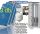 Solar collector system Cordivari with 300-liter buffer for additional heating: 3 drip collectors + 300-liter buffer storage with 1 heat exchanger + pump station + control + expansion tank