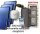 Solar collector system 300-liter buffer for auxiliary heating: 3 flat collectors + 2 buffer tanks with heat exchangers + high-performance pump station + control + expansion tank