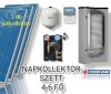 4-6 fő részére Cordivari napkollektor rendszer: 3 db sikkollektor + 300 literes 1 extra hőcserélős