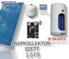 3-5 fő részére Cordivari napkollektor rendszer: 2 db síkkollektor + 200 literes 1 hőcserélős fali