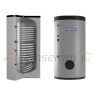 Solar collector system that can be connected to a heat pump for 3-5 people: 30 vacuum tube collectors + 300-liter stationary boilers with 2 extra large heat exchangers + ECO pump station + control + expansion tank