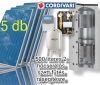 Solar collector system Cordivari with 500-liter buffer for additional heating: 5 drip collectors + 500-liter buffer storage with 2 heat exchangers + pump station + control + expansion tank