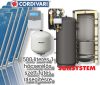 Napkollektor rendszer 500 literes pufferrel fűtés rásegítésre: 5 db sikkollektor + 500 literes 1 hcs