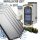 Solar collector system for 6-10 people: 5 drip collectors, 500 liter stationary boiler with 2 heat exchangers, ECO pump station, control, expansion tank