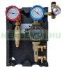 Napkollektor rendszer 10 vákkumcsöves Heat-Pipe kollektorral SR208C vezérléssel és szivattyú állomás