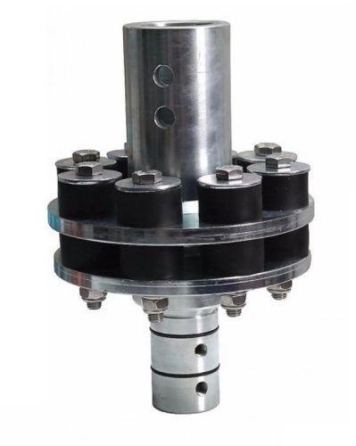 A vibration-damping joint between the Breeze wind turbine and the mast that dampens vibrations. Spare part.