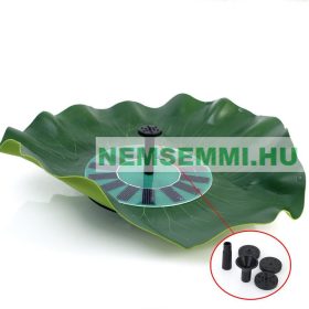   Napelemes úszó szökőkút szivattyú 150 l/ó 70 cm max magasság napelem 8V 1,4W halastó levegőztető levegőztetés vízforgatás