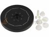 LED Solar garden fountain 3W, 7 colors 8 RGB-LED 1500 mAh 6 nozzles