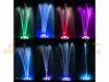 LED Solar garden fountain 3W, 7 colors 8 RGB-LED 1500 mAh 6 nozzles