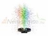 LED Solar garden fountain 3W, 7 colors 8 RGB-LED 1500 mAh 6 nozzles