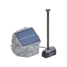   Napelemes kerti szökőkút kő kivitelezésű napelemes oxigénpumpa kerti tóhoz