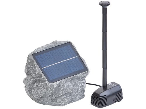Solar garden fountain stone design solar oxygen pump for garden pond