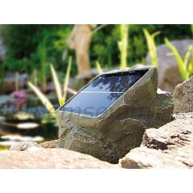   Napelemes kerti szökőkút kő kivitelezésű napelemes oxigénpumpa kerti tóhoz