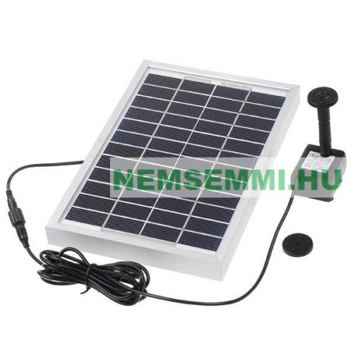 The fountain pump can be operated from a solar panel. Powerful 380 l/h 180 cm max height solar panel 10V 5W garden pond aerator