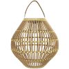 Napelemes rattan kerti lámpa – boho stílusú dekor kültéri világítás IP44 védelemmel