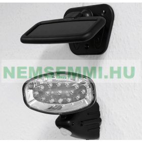 Napelemes mozgásérzékelős fali lámpa 4W 20 SMD LED beépített akkumulátorral mozgásérzékelővel