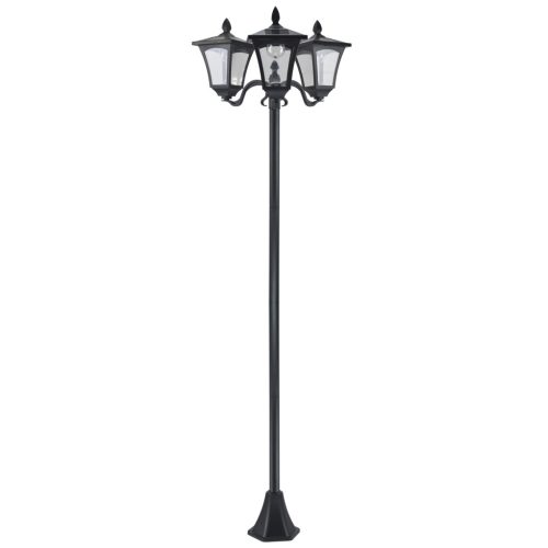Napelemes kerti lámpa 3 LED fényforrással – kültéri állólámpa IP44 védelemmel