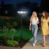 Napelemes kerti lámpa 3 LED fényforrással – kültéri állólámpa IP44 védelemmel