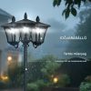 Napelemes kerti lámpa 3 LED fényforrással – kültéri állólámpa IP44 védelemmel