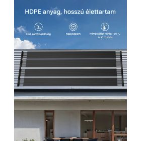   napelemes medencefűtő, 2,75 x 20 lábas HDPE napelemes medencepanel (2 darab) – Tartós és időjárásálló, teljes tartozékokkal, Univerzális napelemes medencepanel – Növeli a víz hőmérsékletét, föld feletti és földbe süllyesztett medencékhez
