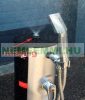 Solar shower 22 liter half-height, with mixing tap, EXTRA NUTRIZER, shower lag and shower rose. Solar shower