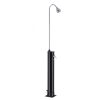 Half-height solar shower, 20 liters, with mixer tap. Solar garden shower, solar shower