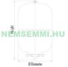 Solar collector solar expansion tank 18 liters solar, specially for solar collector system, frost-resistant (glycol) resistant, wall-mountable design -10°C +140°C 
