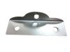 Base with 2 holes for mounting a solar collector or solar panel on a flat surface (ground, roof) Fixing element