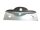Base with 2 holes for mounting a solar collector or solar panel on a flat surface (ground, roof) Fixing element
