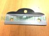 Base with 2 holes for mounting a solar collector or solar panel on a flat surface (ground, roof) Fixing element