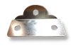 Aluminum base with 2 holes for mounting a solar collector or solar panel on a flat surface (ground, roof) Fixing element
